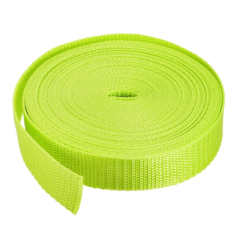 Uxcell 1" 10 Yards Heavyweight Polypropylene Webbing Strap Strapping Band Dark Rose Red 1Pcs