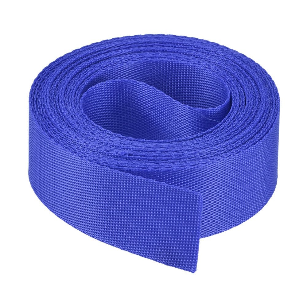 Uxcell Flat Nylon Webbing Strap 1 Inch 4 Yards Black for Backpack, Luggage-Rack