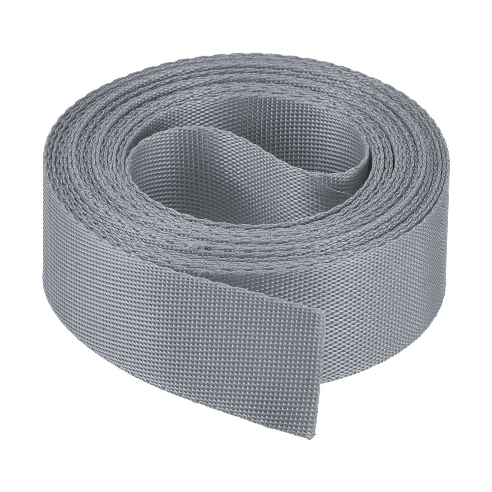 Uxcell Flat Nylon Webbing Strap 1 Inch 4 Yards Black for Backpack, Luggage-Rack