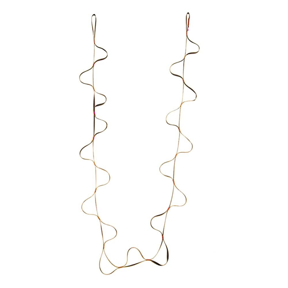 Webbing Rope Ladder Climbing Toy Sport Rope Fitness Toys Equipment Indoor and Outdoor Arborist Downhill Caving Safety Equipment - Yellow 5M, as Described