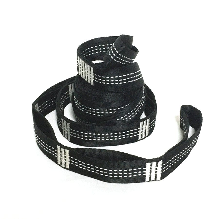 Xtangh Outdoor Hammock Tree Straps Tree Tie Rope High Load-Bearing Nylon Webbing Rock Climbing Flat Belt Cover White