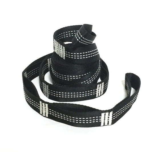 Xtangh Outdoor Hammock Tree Straps Tree Tie Rope High Load-Bearing Nylon Webbing Rock Climbing Flat Belt Cover White