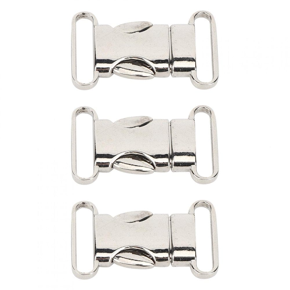 Zerodis Pet Accessory Webbing Buckle, 3PCS Climbing Carabiner, Metal Safe Buckle, Parachute Cord Bracelet for Outdoor Camping Mountaineering