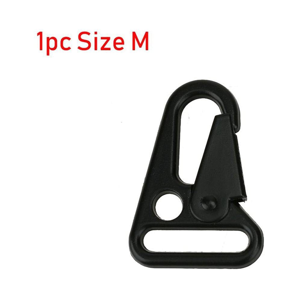 1/2/5Pcs Zinc Alloy Backpack Travel Kits Spring Quickdraws Outdoor Accessories Carabiner Belt Clip Keychain Buckles Bottle Hanging Hooks SIZE S 2PCS