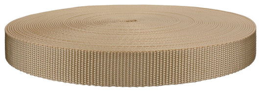 1 Inch Taupe Heavy plus Polypro Webbing Closeout, 50 Yards