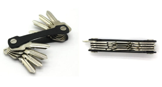 1 Pack Compact Key Holder-Keychain Organizer Key Holder Organizer Collector Quickdraw Keychain Smart Folder Gear Clamp Pocket