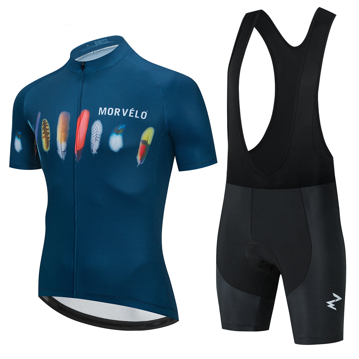 Long Sleeve Cycling Suit Men'S And Women'S Mountain Single Team Top And Pants Are Fast Dry - Blue Force Sports