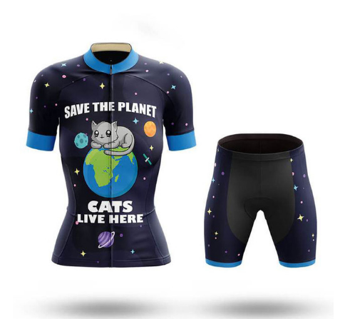 Summer SKY Short-sleeved Bib Cycling Jersey - Blue Force Sports
