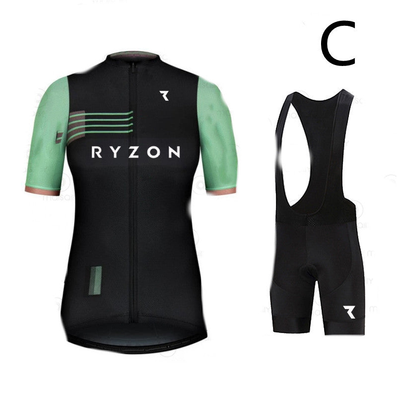 Women's Mountain Bike Cycling Jersey Short Sleeve Summer Outfit - Blue Force Sports