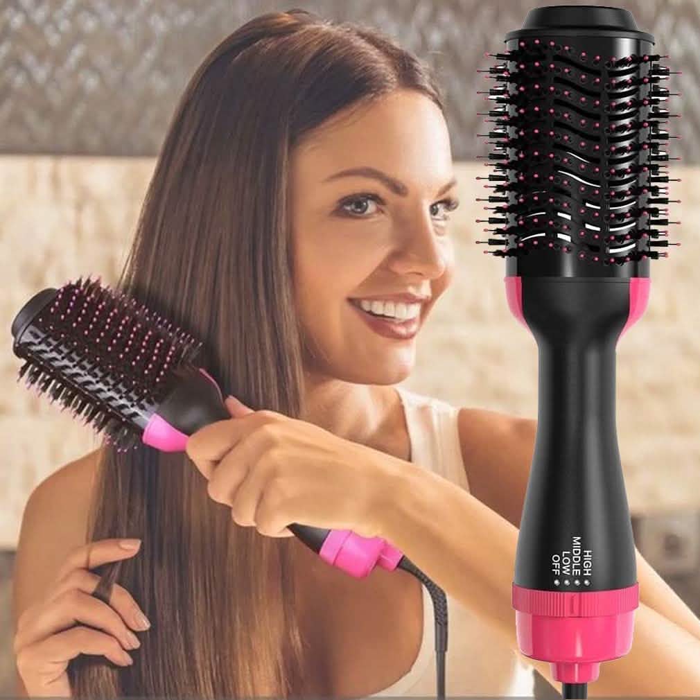 2-in-1 Hair Dryer Volumizer Hot Hair Brush Roller Comb