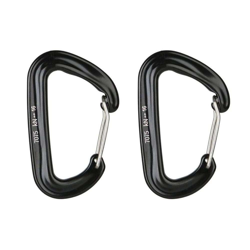2 Pieces Small Carabiners Multifunctional Clip for Keys, Gray