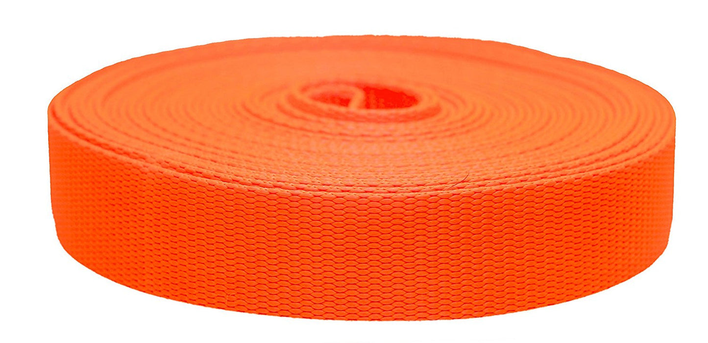 Strapworks 3/4 Inch X 10 Yards Colored Flat Nylon Webbing Strap