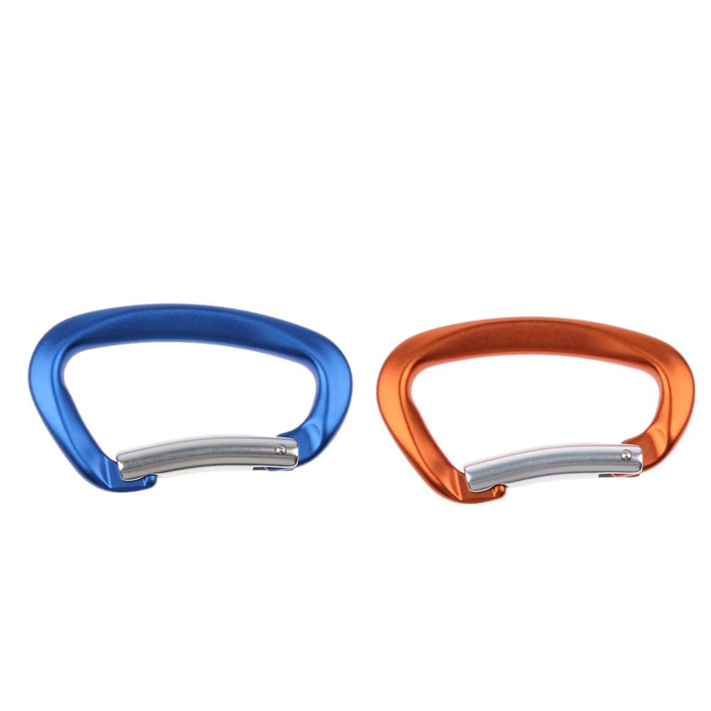2Pcs 12KN Spring Clip Carabiner Buckle Climbing Backpack Hammock Key
