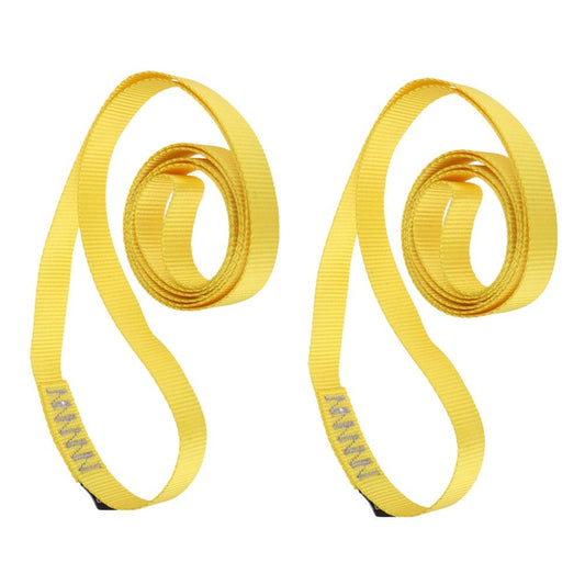 2Pcs Sports Sling Rock Climbing Nylon Webbing Strap Belt 35KN 120X2.3Cm