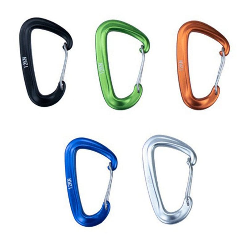 3" Hook Carabiner Clips Heavy Duty Clip, Black