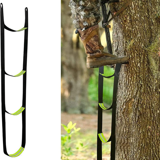 3 Step Climbing Aider for Hunting, Climbing Stick Aider - Webbing Rope Ladder