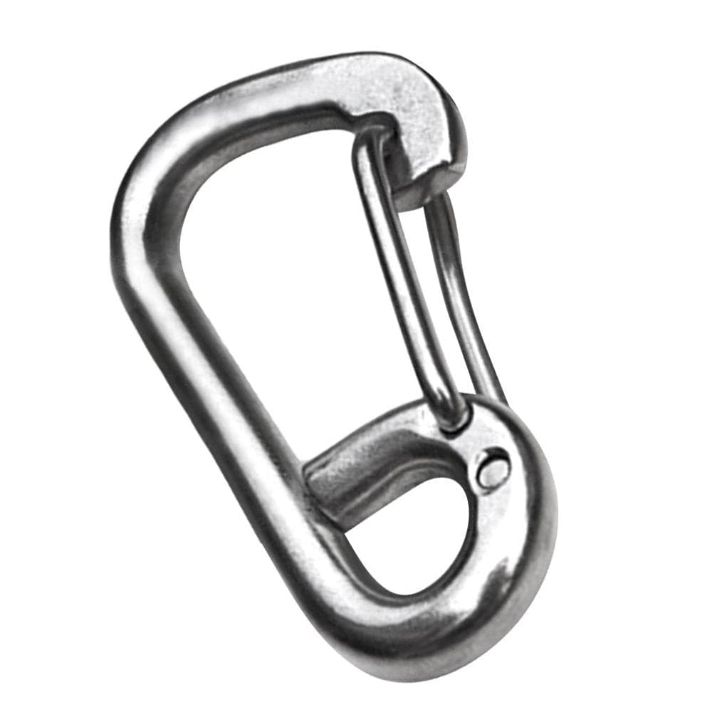304 Stainless Steel Durable Carabiner Keyring Keychain Webbing Strap Belt Buckle Outdoor Fishing Backpacking Hiking Trekking Climbing - M16X160Mm