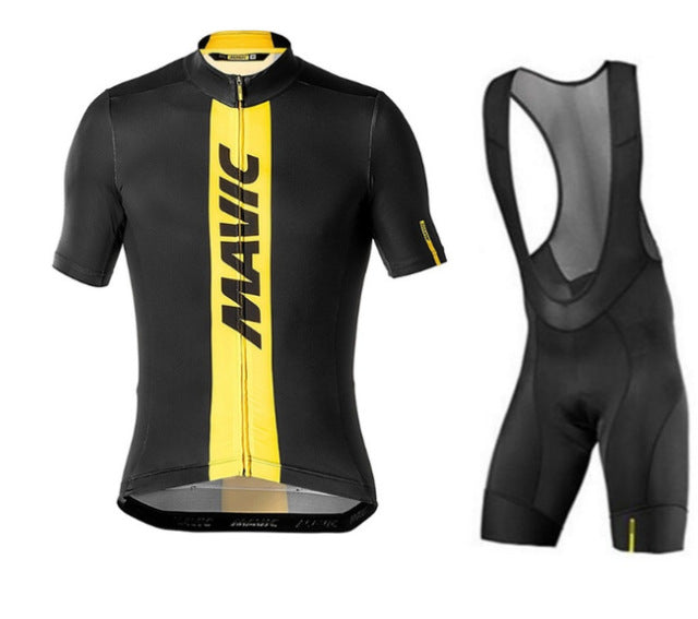 Mavic short-sleeved bib cycling jersey suit - Blue Force Sports