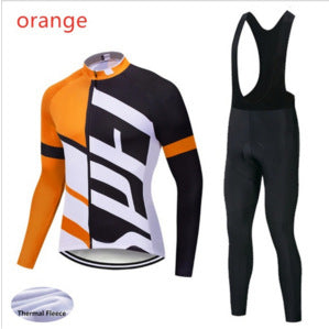 Cycling jersey plus velvet warm long sleeves - Blue Force Sports