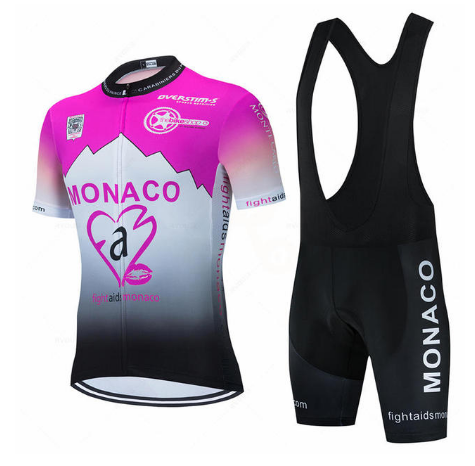 Summer Short-sleeved Suspender Cycling Suit Suit Mountain Biking Road Bike - Blue Force Sports