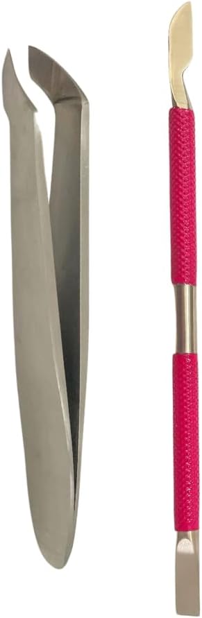 Cuticle Nippers with Pusher for hangnail, dead skin Salon-Quality Trimmer, Super Labor-saving Cutter, Sharp Clippers for Manicurist, Professional Pedicure Manicure Nail Care Tool