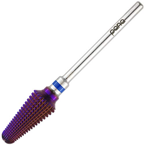 PANA USA 3/32” Purple Tornado Nail Carbide Drill Bit - Fast Remove for Acrylic or Hard Gels Remover Professional Manicure Pedicure Rotary Tool- Medium
