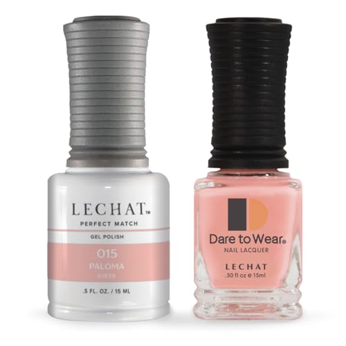 LECHAT Perfect Match Paloma, Sheer Pink Nude Gel Polish & Nail Lacquer Duo Set