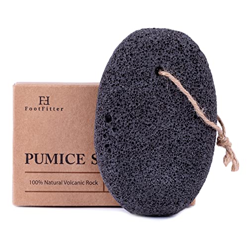 FootFitter Natural Volcanic Pumice Stone – Exfoliating Foot Repair Pumice Stone, Removes Calluses, Dry Skin & Restores Feet