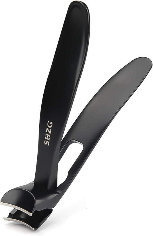 Nail Clippers Wide Jaw Opening, Sharp Angled Head Fingernail Toenail Clippers for Men and Women Easy Reach Your Nails