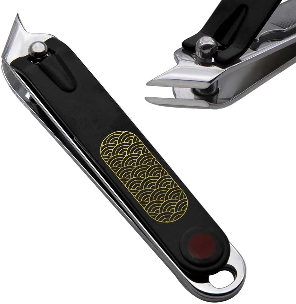 Nail Clippers Professional Nail Cutter for Ingrown Toenail Removal Treatment Tools, Fingernail Nippers with Comfort Grip Handle Slanted Cuticle Trimmer for Men Women Seniors Adult Thick Nails