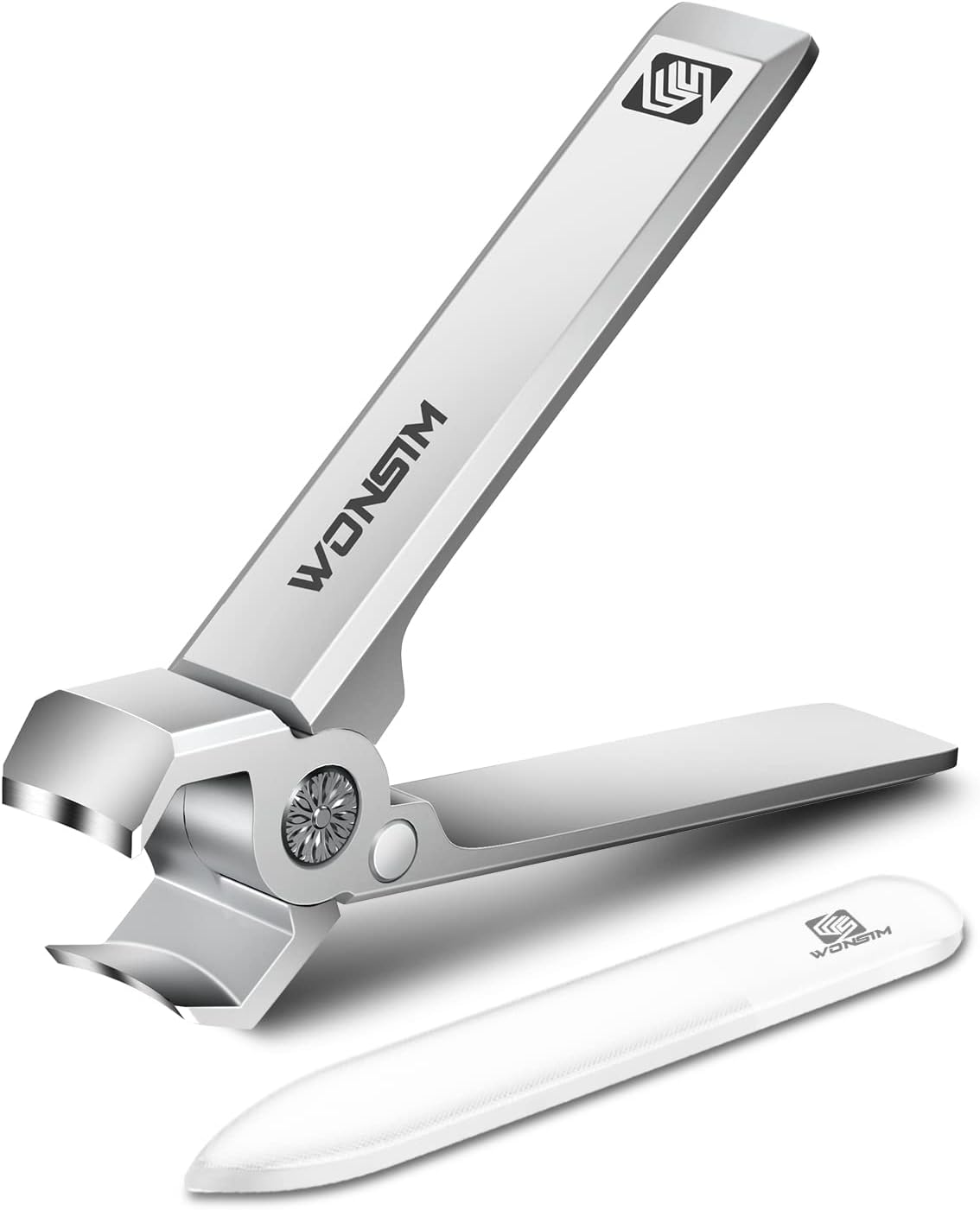 Nail Clippers, 15mm Wide Jaw Opening Toenail Clippers for Thick Nails, Heavy Duty Nail Cutter Fingernail Clipper with Long Handle for Men Seniors Adult Women