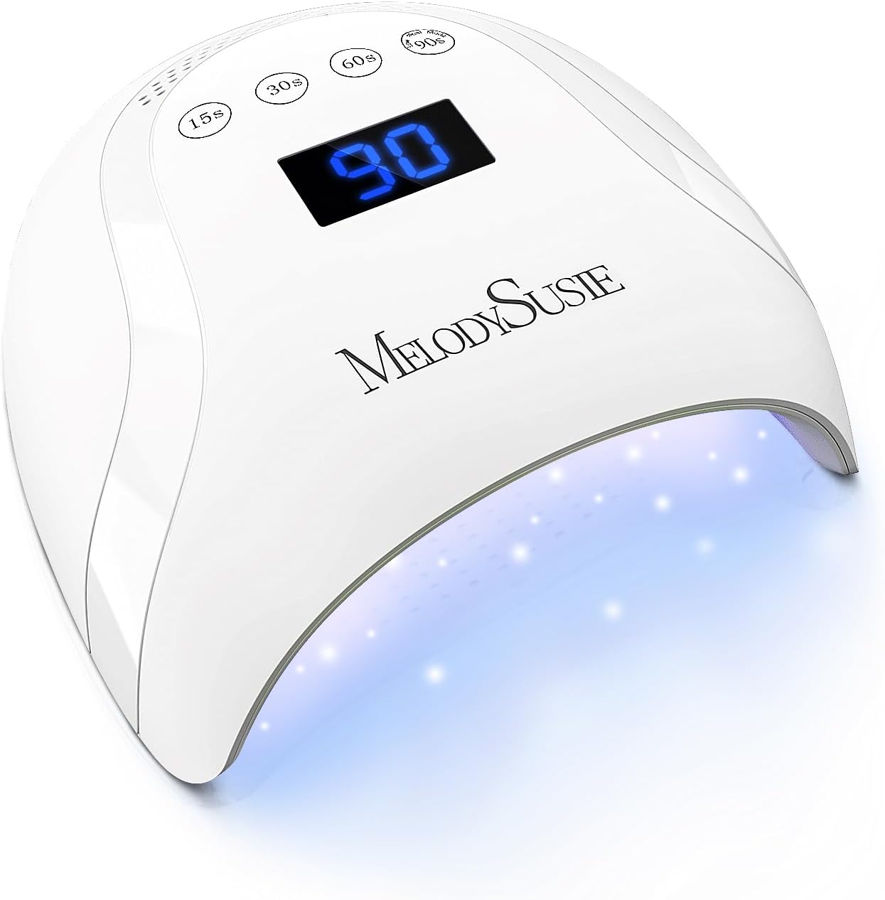 MelodySusie 48W Nail Lamp, Nail Dryer for Gel Nails Polish Fast Curing with Auto Sensor and 4 Timers, Gel Nail UV Light for Home and Salon