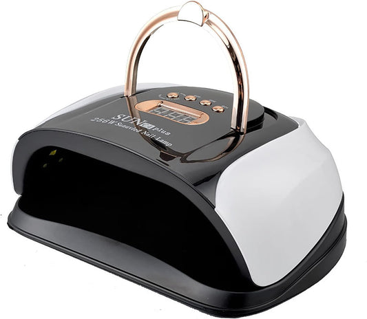 UV LED Nail Lamp, 256W Sun Gel Nail Polish UV Light for Nail Dryer Curing Lamp with 4 Timer Setting Sensor Professional Manicure Pedicure for UV Gel, UV Builder Home Manicure Store