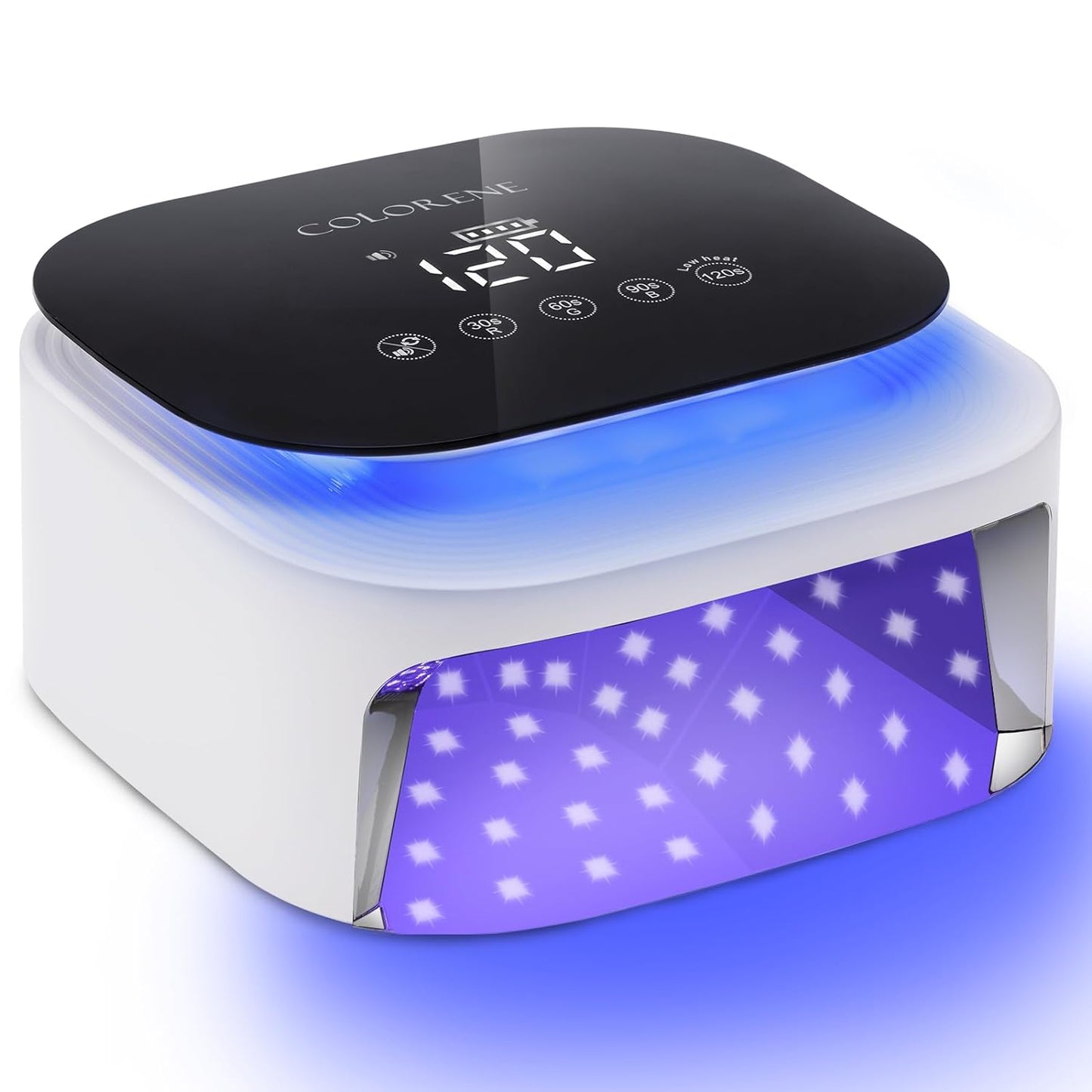 Cordless UV LED Nail Lamp, 60W Rechargeable Nail Light Quick Curing Dryer,Professional Nail Dryer Gel Polish Light with 4 Timer Setting Auto Sensor for Salon Home Nail Art