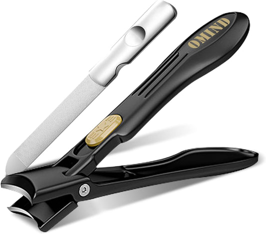 Nail Clippers for Men Women, Wide Jaw Fingernail Toenail Stainless Steel Nail Clippers for Thick Nail Mess Free Design