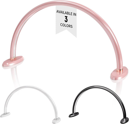 Half-Moon Nails Desk Lamp for Personal Use, Led Light for Nails, Led Manicure Desk Lamp, Manicure Light, Led Nails Lamp, Arch lamp for nails16.3 Lx4.7 Wx8.9 H (Pink)