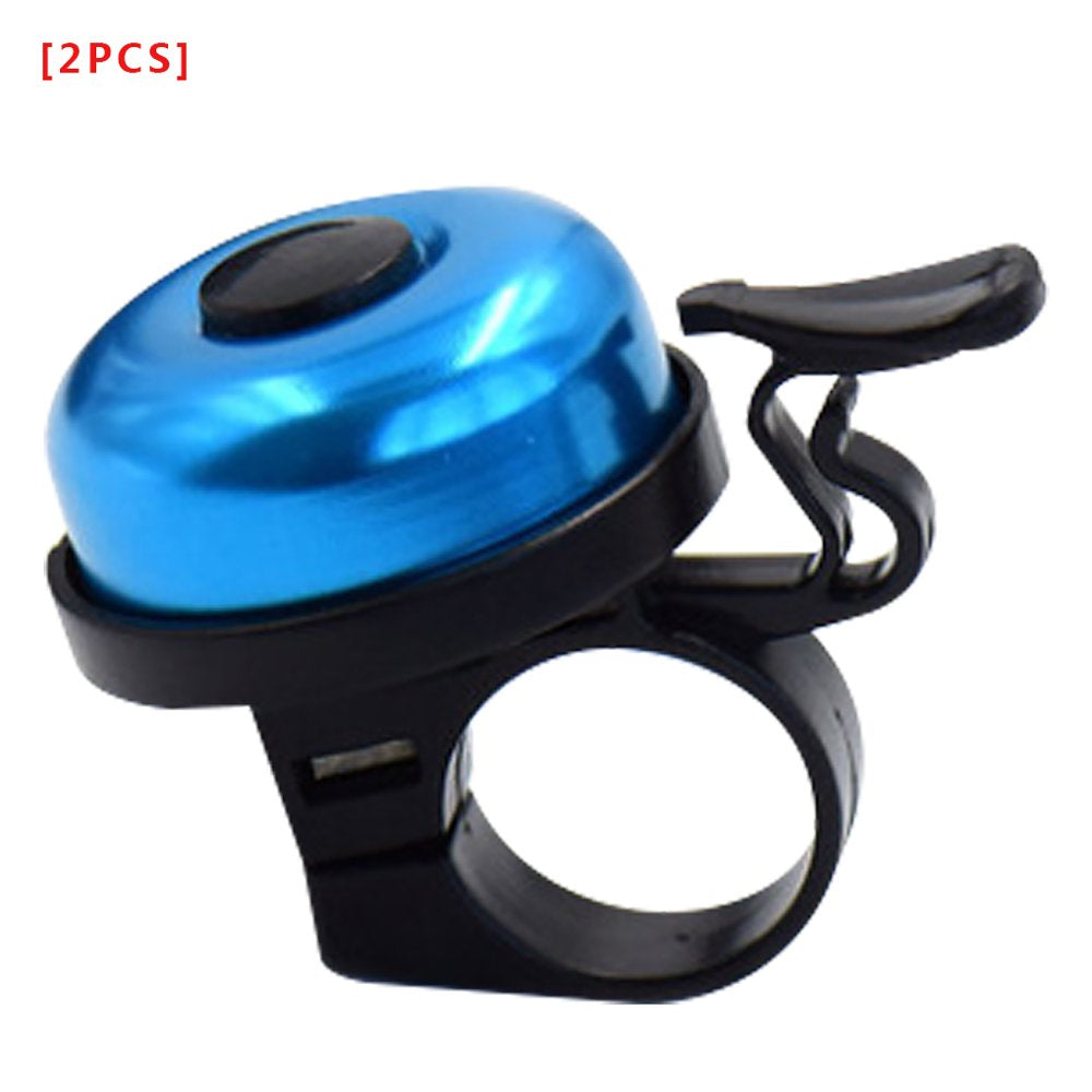 6Pcs Bike Bell Handlebar Loud Sound Siren Mountain Road Cycling Aluminum Alloy Alarm Ring Bicycle Accessory, Red