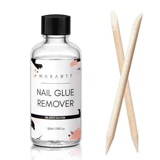 Makartt Nail Glue Remover 30ML 1 PC Glue off for Press on Nails-Easy Apply Easy Remove Quick Glue Remover,Non-Acetone Nail Polish Remover， Not for Gel-base Glue or Gel Nail Polish