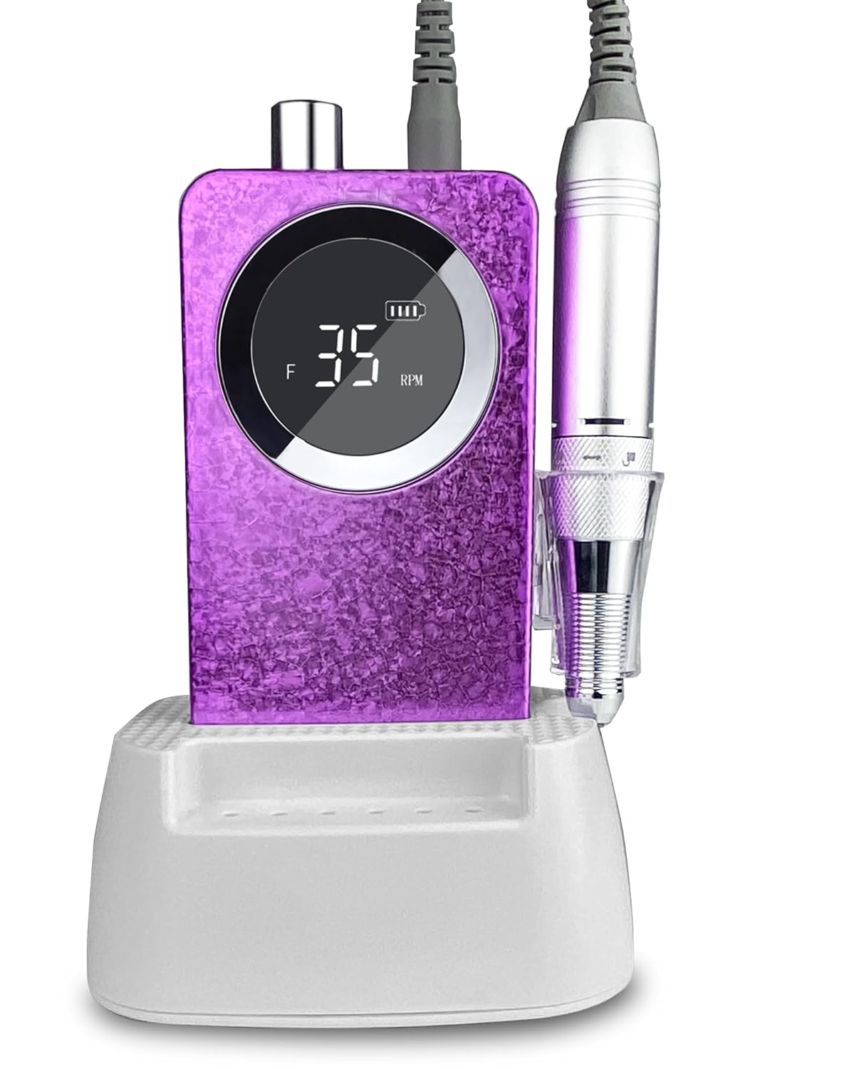 Professional Nail Drill Machine,Lumcrissy Portable Rechargeable 35000 RPM Electric Nail File E-File ,Electric Acrylic Nail Tools ,Polishing,Nail Removing