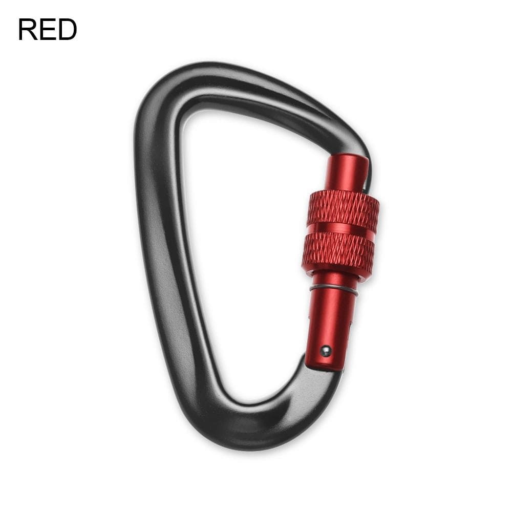81*46.6Mm 12KN 7075 Climbing Equipment Outdoor Tools Security Safety Locks Quickdraws Lock Professional Climbing Buckle Climbing Carabiner GREY