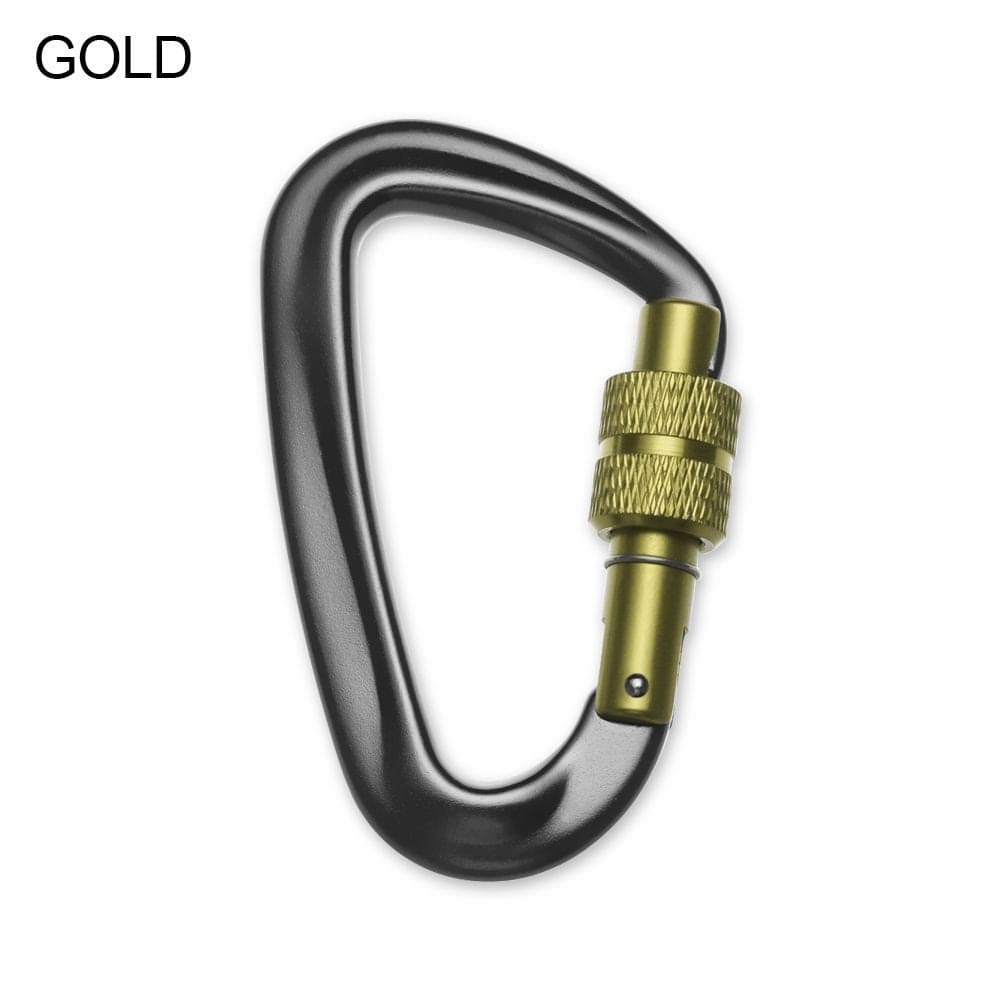 81*46.6Mm 12KN 7075 Climbing Equipment Outdoor Tools Security Safety Locks Quickdraws Lock Professional Climbing Buckle Climbing Carabiner GREY