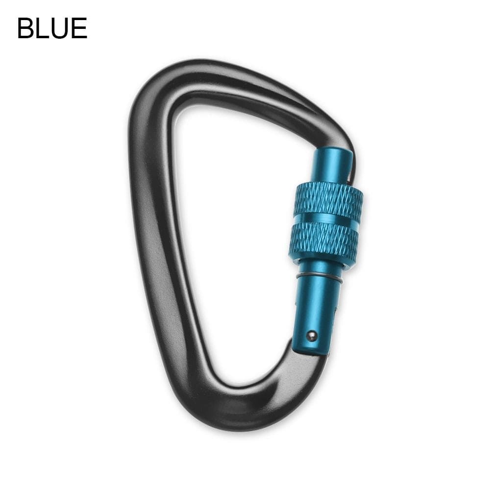 81*46.6Mm 12KN 7075 Outdoor Tools Climbing Equipment Quickdraws Lock Security Safety Locks Professional Climbing Buckle Climbing Carabiner RED