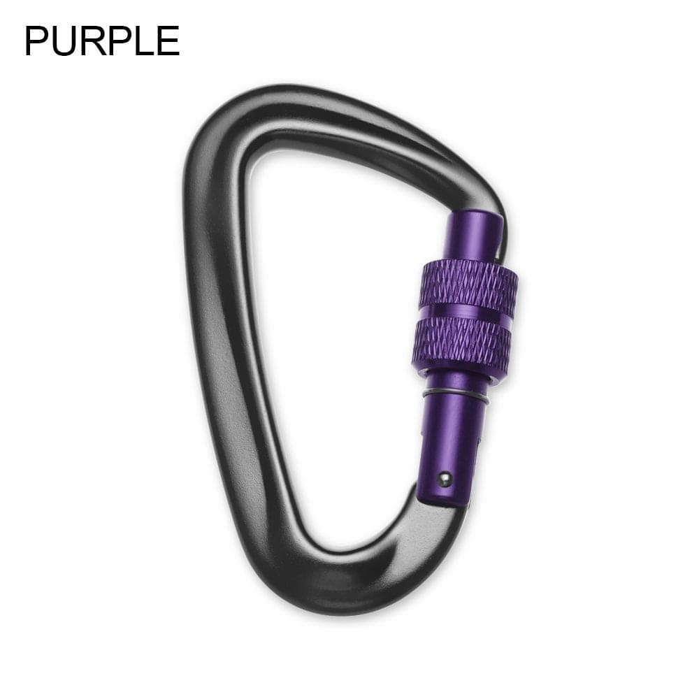 81*46.6Mm 12KN 7075 Outdoor Tools Climbing Equipment Quickdraws Lock Security Safety Locks Professional Climbing Buckle Climbing Carabiner RED