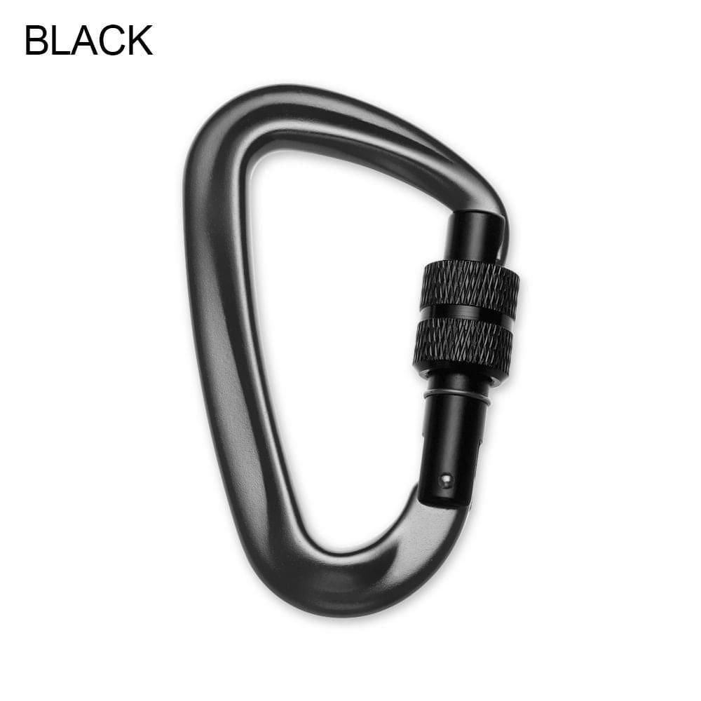 81*46.6Mm 12KN 7075 Outdoor Tools Climbing Equipment Quickdraws Lock Security Safety Locks Professional Climbing Buckle Climbing Carabiner RED