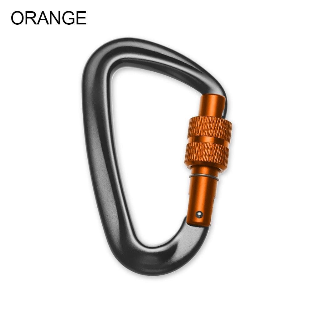 81*46.6Mm 12KN 7075 Outdoor Tools Climbing Equipment Quickdraws Lock Security Safety Locks Professional Climbing Buckle Climbing Carabiner RED