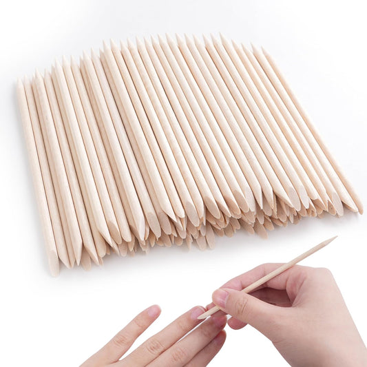 400 Pcs Orange Sticks for Nails, 4.5 Inch Wax Sticks for Waxing, Skin-Safe Cuticle Sticks for Nails Wood, Manicure Pedicure Tool for Manicure & Pedicure