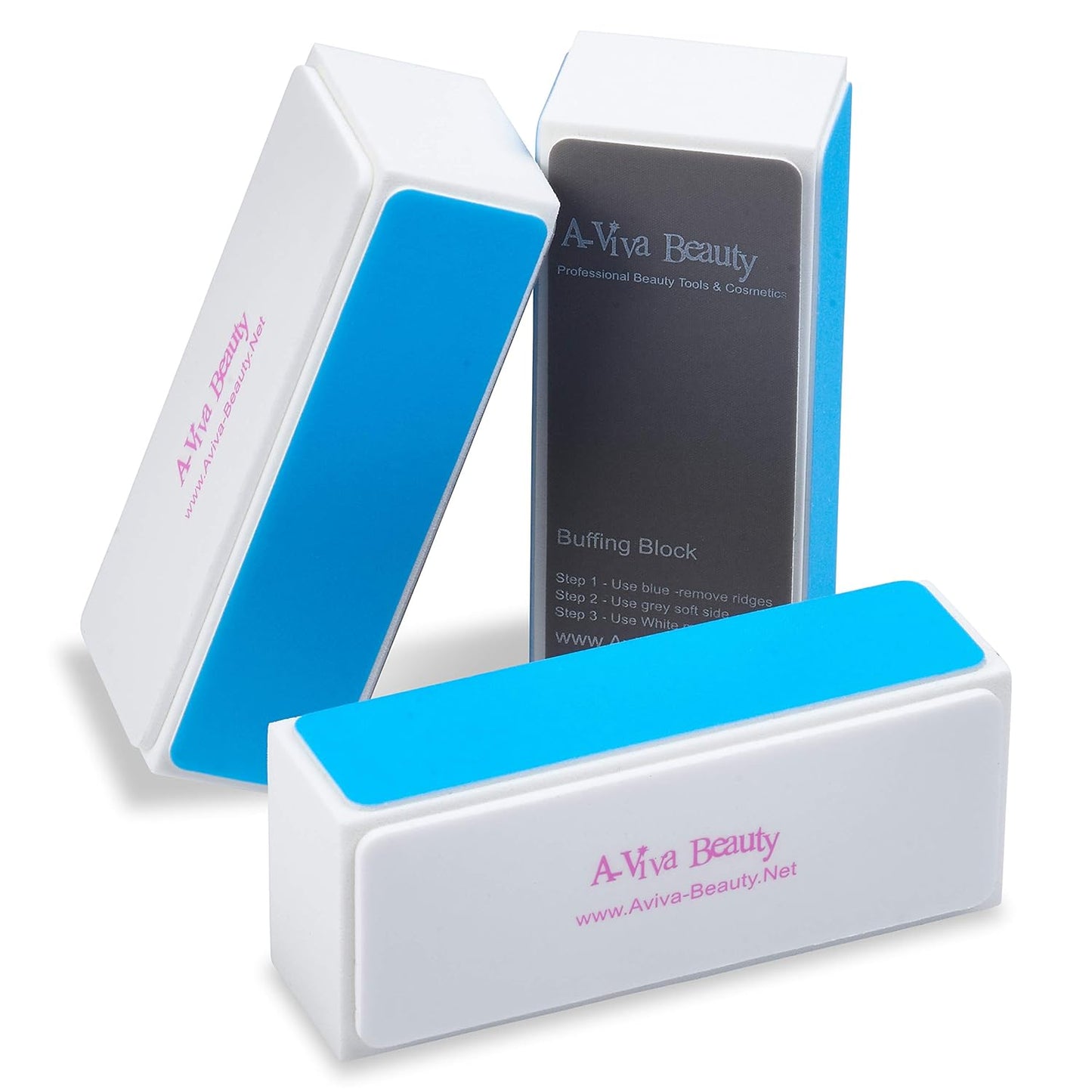 4 Way Shine Nail Buffer Block, 3 Count