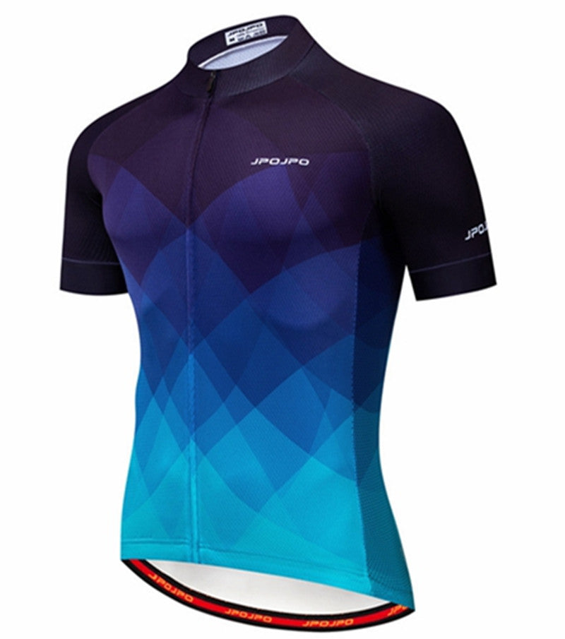 Men's And Women's Summer Cycling Jersey Tops, Breathable Outdoor Cycling Jerseys - Blue Force Sports