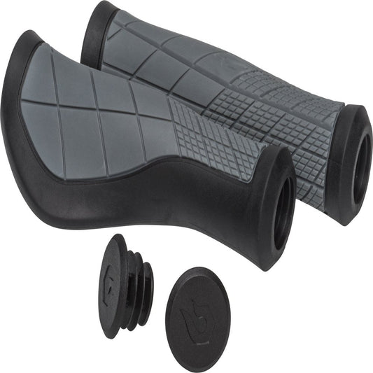 Blackburn Ergonomic Bike Grips, Black/Gray