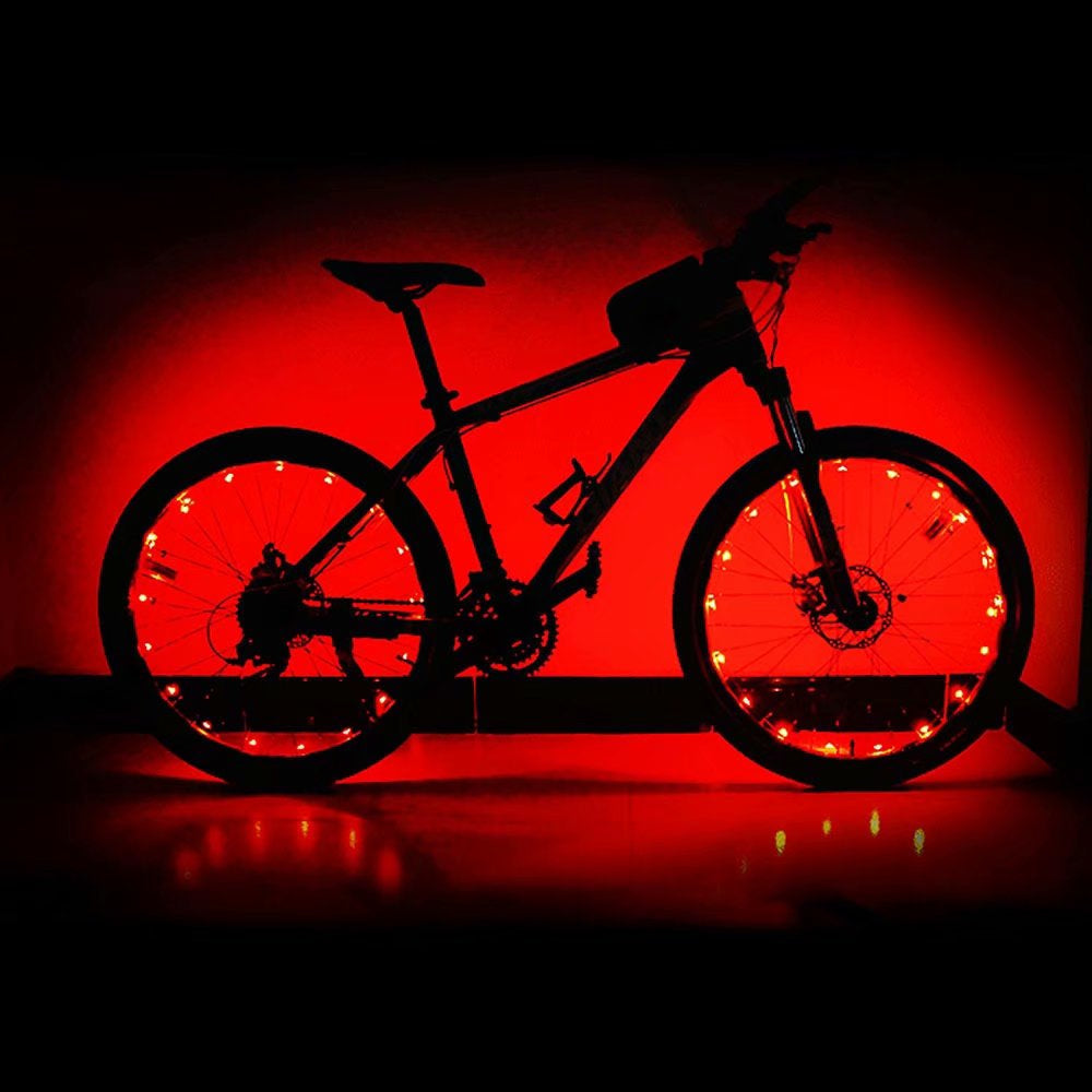 Bike Wheel Lights, LED Bicycle Spoke Lights Safety Tire Lights for Kids Adults, Flash Light Bike Accessories for Mountain Bike Road Bikes BMX Hybrid Bike, Easy to Install, Blue